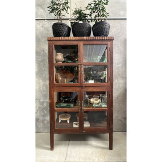 Indian Glass Display on Legs