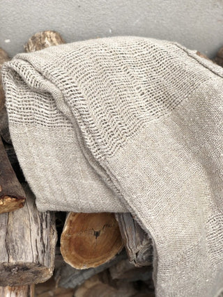 Throw -Natural-Clover Handloomed