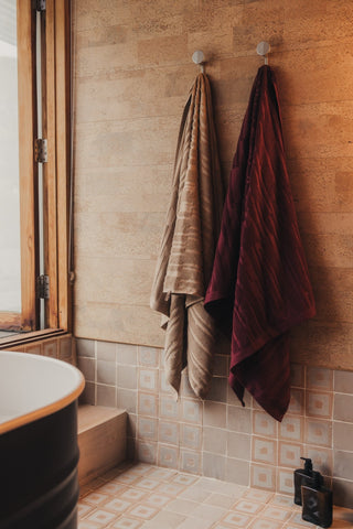 Architectural Towel Collection | Burgundy