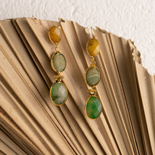 Emine Triple Drop Earrings