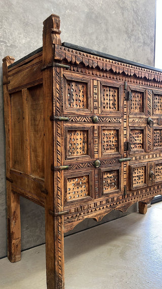 Indian Damachiya Teak Wood Console