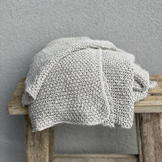 Sorrento Natural Throw Knitted