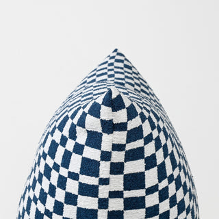 Blocks in Blue Cushion