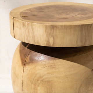 Organic Wood Side Table