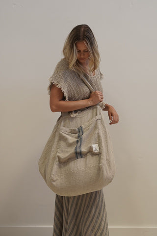 Puro Lino Tote Bag Stripes