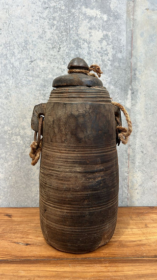 Wooden Ghee Pot