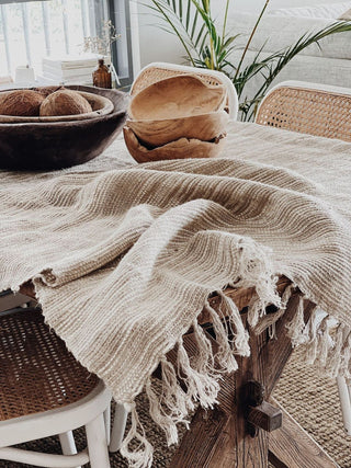 Oriel Ombre Linen Throw