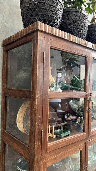 Indian Glass Display on Legs