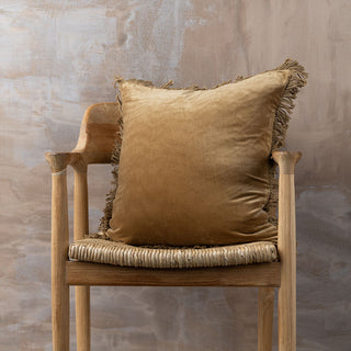 Velvet Cushion | Fringe 50x50
