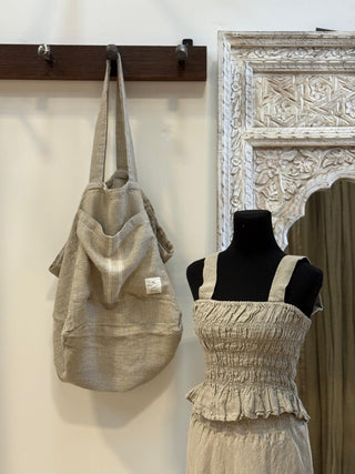 Puro Lino Tote Bag Stripes