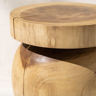 Organic Wood Side Table