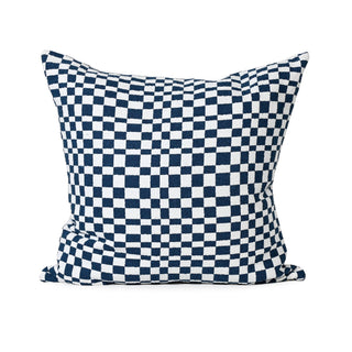 Blocks in Blue Cushion