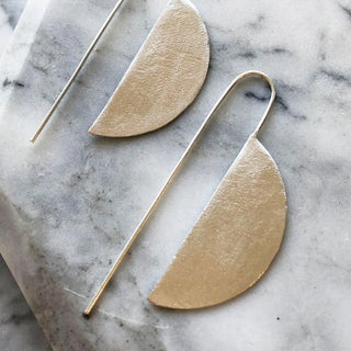 Hoops | Silver Half Circle