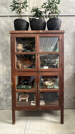 Indian Glass Display on Legs