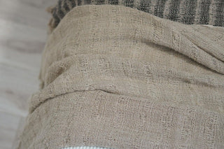 Audrey Spaced Linen Bed Throw