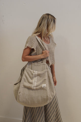 Puro Lino Tote Bag Stripes