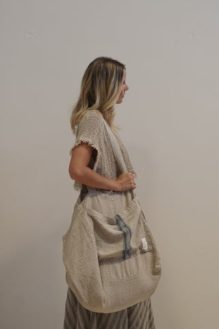 Puro Lino Tote Bag Stripes