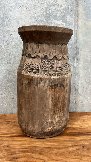 Vintage Indian Carved Pot
