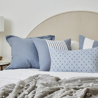 Francis Blue Linen Cushion
