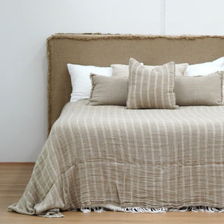 Angaston Handloomed Linen Bedcover