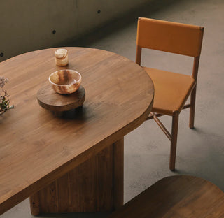 Oval Recycled Teak Dining Table (FLOOR STOCK ITEM) $3890.00