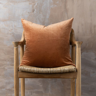 Velvet + Linen Cushion | No Fringe 50 x 50
