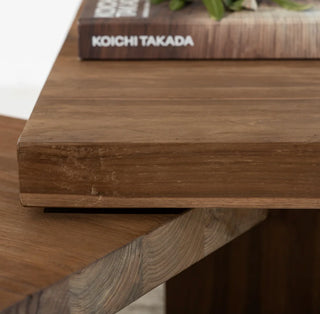 Square Recycled Teak Coffee Table