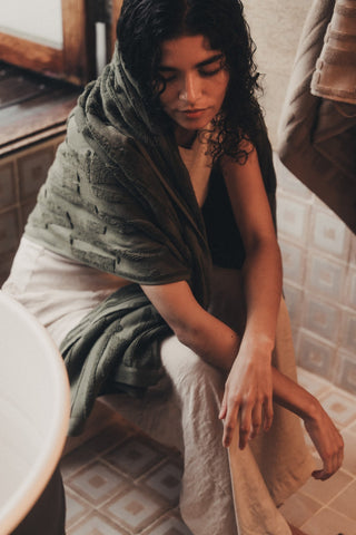Architectural Towel Collection | Dark Olive