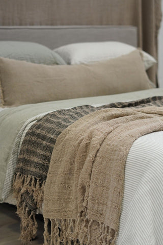 Audrey Spaced Linen Bed Throw