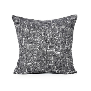 Charcoal Swirl Cushion