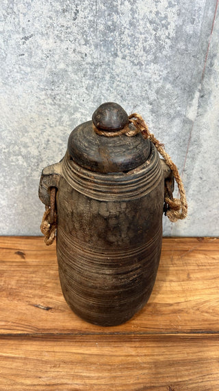 Wooden Ghee Pot
