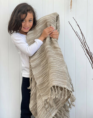 Oriel Ombre Linen Throw