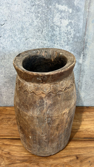 Vintage Indian Carved Pot