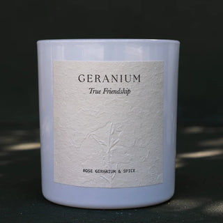 Geranium Candle - Language Of Flowers Collection