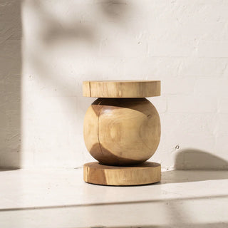 Organic Wood Side Table