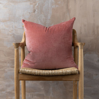 Velvet + Linen Cushion | No Fringe 50 x 50