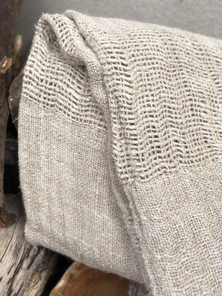 Throw -Natural-Clover Handloomed