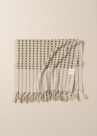 Chickpea Bath Sheet Collection - Stone/Olive