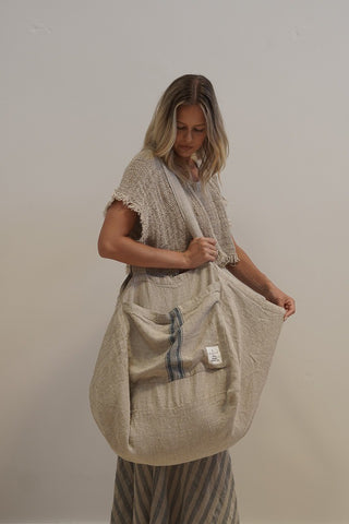 Puro Lino Tote Bag Stripes