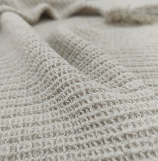 Linen Cotton Throw Waffle