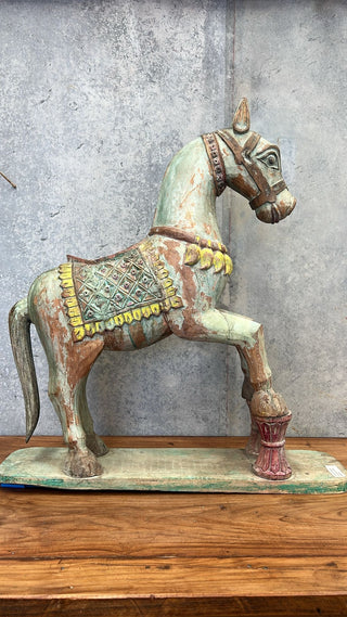 Vintage Indian Wooden Horse
