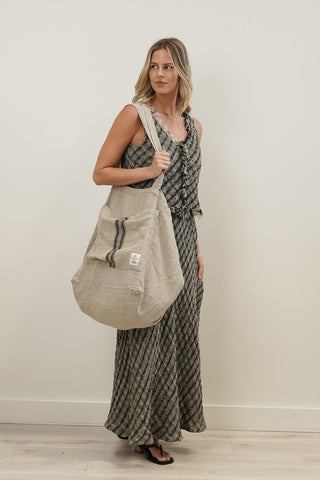 Puro Lino Tote Bag Stripes