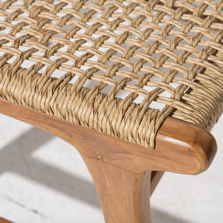 Woven Rope + Recycled Teak Dining Chair